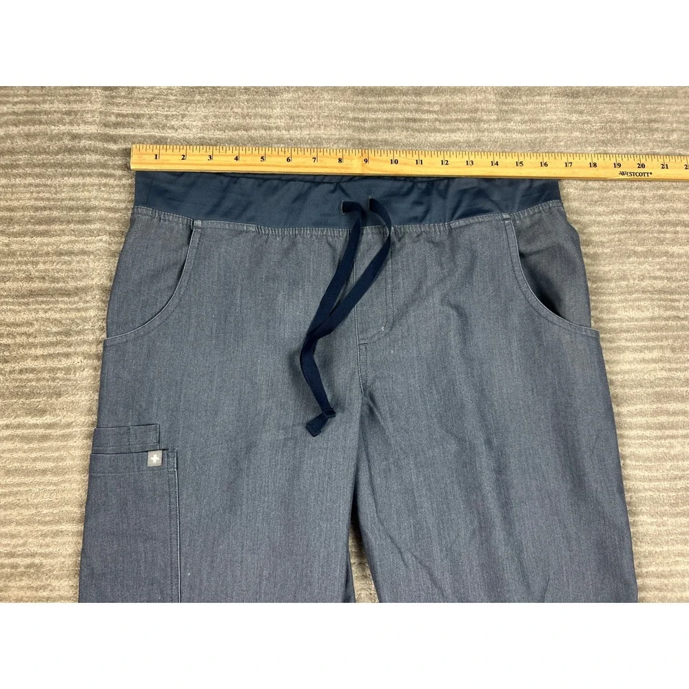 FIGS Scrub Pants Mens L Blue Gray T21004 Technical Collection Cargo Straight Leg
